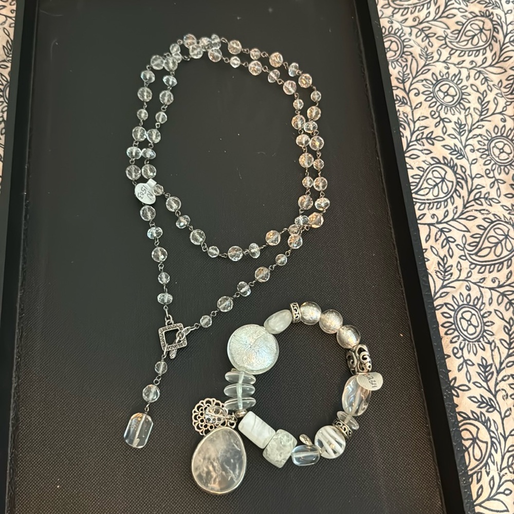 White and clear Silpada set